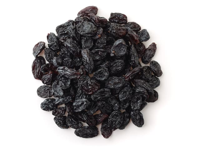 raisins noirs séchés
